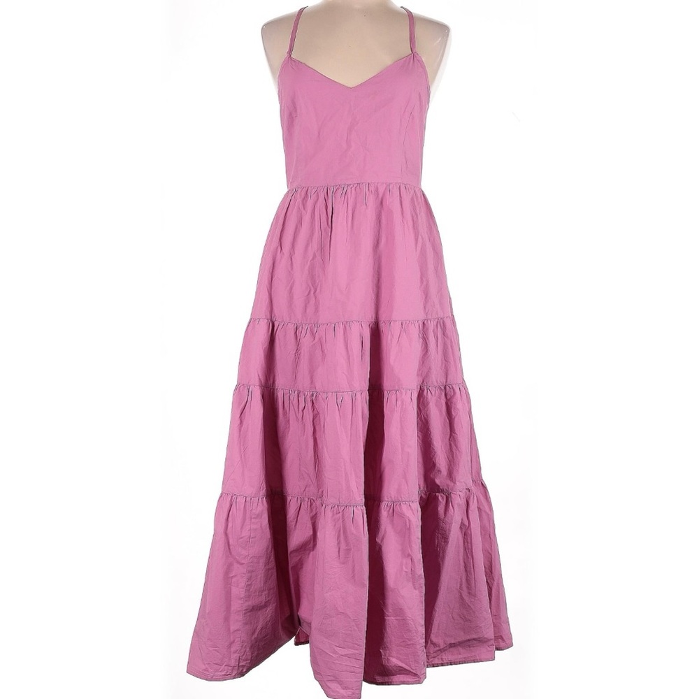 Madewell Dusty Rose Gathered Dress